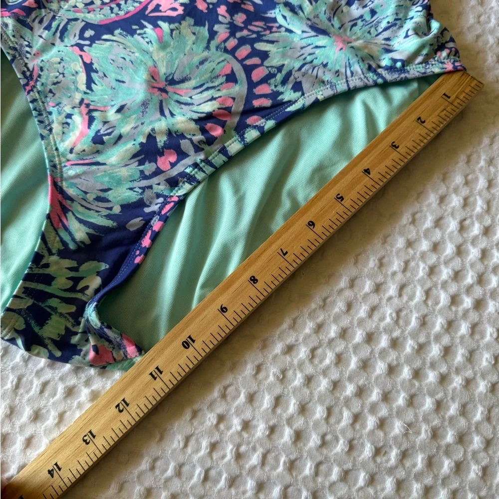 Lilly Pulitzer Navy and Green Kids One Piece - Picture 10 of 12